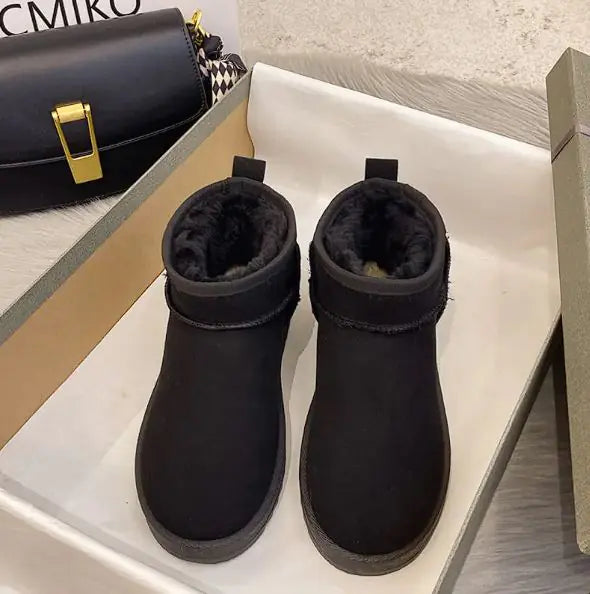 Botas de Nieve Planas de Invierno para Mujer