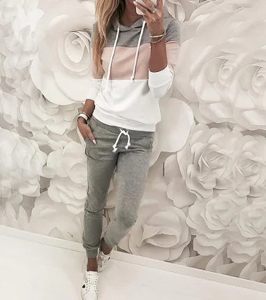 Sudadera con Capucha y Manga Larga para Mujer