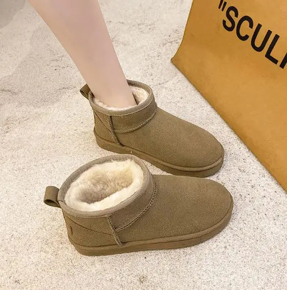Botas de Nieve Planas de Invierno para Mujer