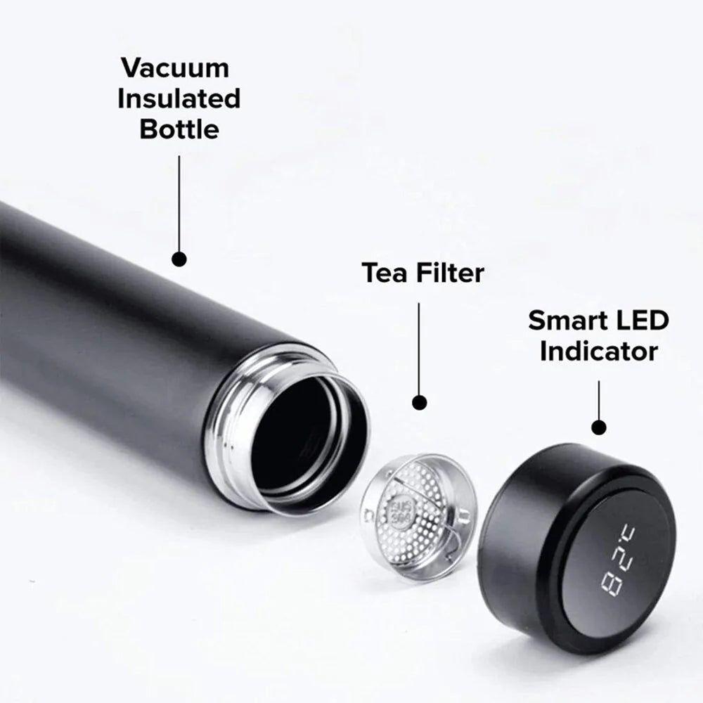 Botella Termo con Pantalla de Temperatura LED