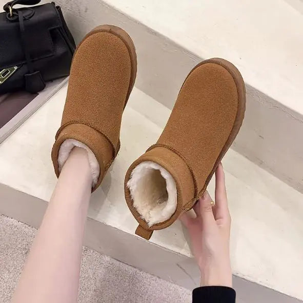 Botas de Nieve Planas de Invierno para Mujer